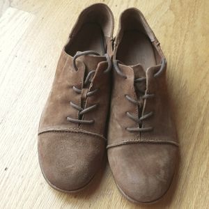Women's Suede Oxford Shoes Korkfield-Ease